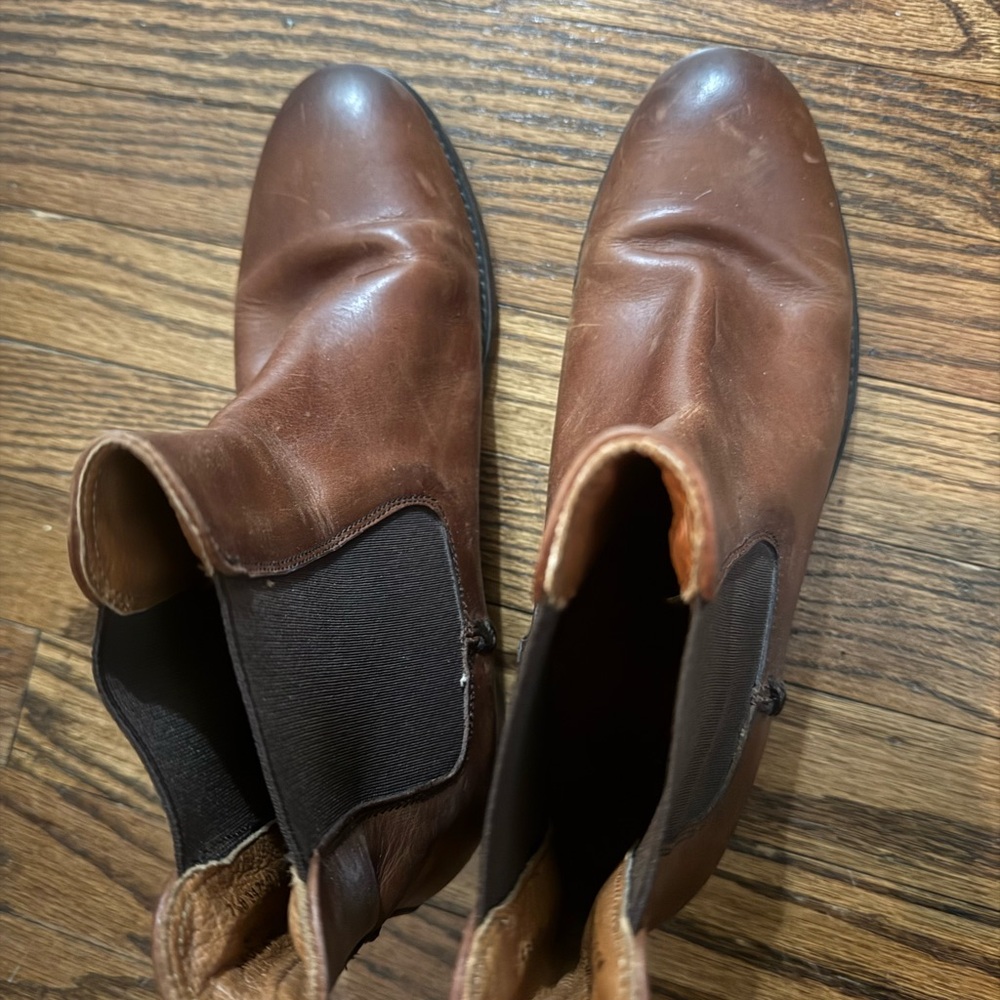 Women’s Brown Leather Chelsea Boots